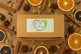 Truly Teas Holiday Sample Pack including 10 individually wrapped holiday teas inside 